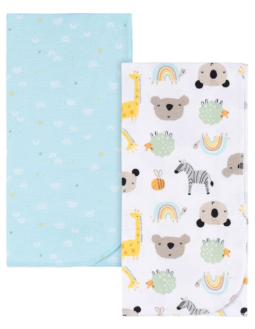 Set cobijas de tejido plano Gerber para bebé niño