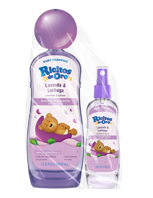 Set de shampoo para cabello Lavanda & Lechuga 1
