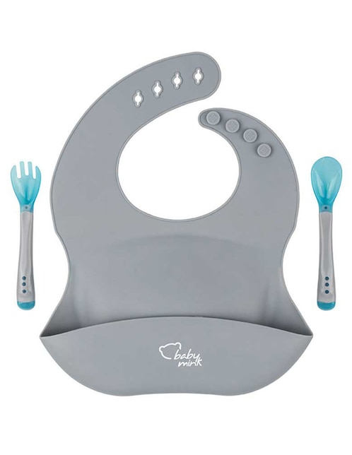 Set alimentación Baby Mink de silicona 3 piezas