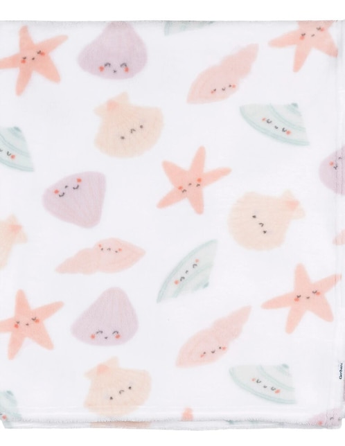 Cobertor Seashells estampado infantil 1