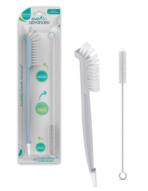 Escobillon Evenflo Advance con cerdas suaves