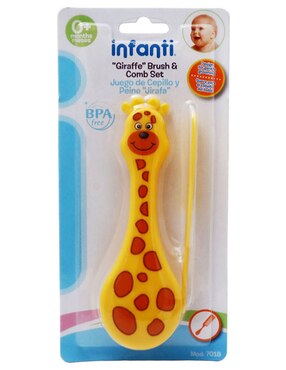 Set de cepillo y peine Infanti con cerdas suaves