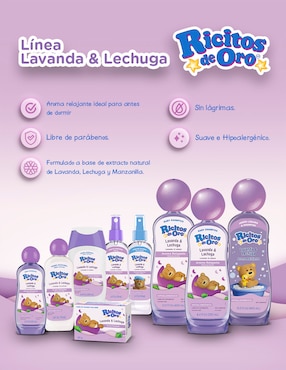 Set de shampoo para cabello Lavanda & Lechuga Ricitos de Oro