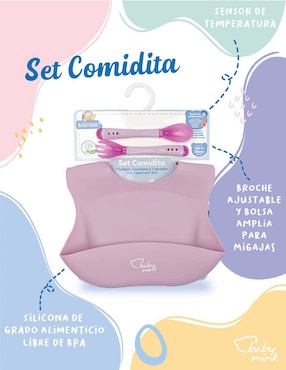 Set alimentación Baby Mink de silicona 3 piezas