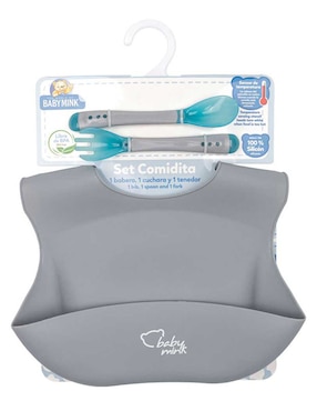 Set alimentación Baby Mink de silicona 3 piezas