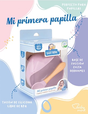 Set alimentación Baby Mink de silicona 2 piezas