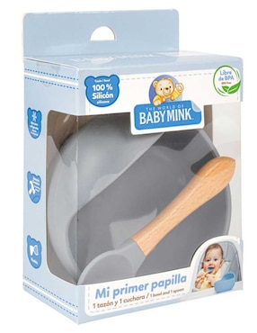 Set alimentación Baby Mink de silicona 2 piezas