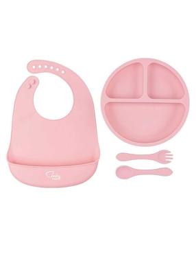 Set Alimentación Baby Mink De Silicón 4 Piezas