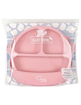 Set alimentación Baby Mink de silicona 4 piezas