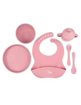 Set alimentación Baby Mink de silicona 6 piezas