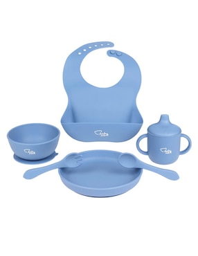 Set Alimentación Baby Mink De Silicón 6 Piezas