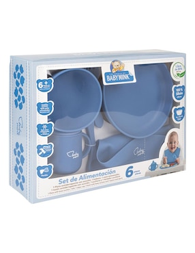 Set alimentación Baby Mink de silicona 6 piezas