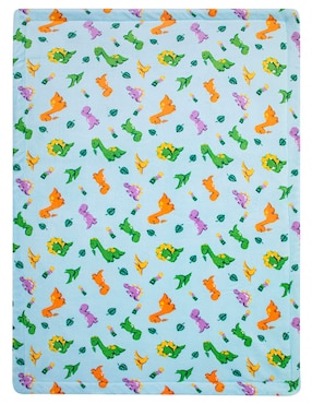 Cobertor Royal Soft estampado dinosaurio