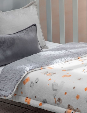 Cobertor Royal Soft estampado gráfico