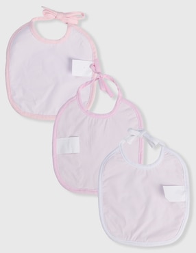 Set babero Weekend Baby de algodón 3 piezas