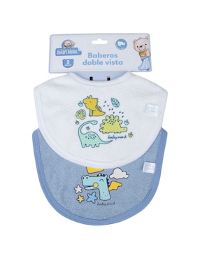 Set babero Baby Mink de algodón 2 piezas