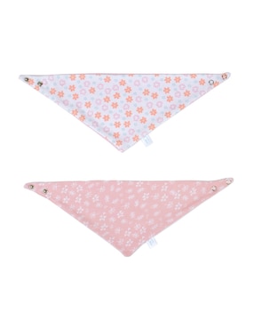 Set baberos Baby Mink algodón 2 piezas