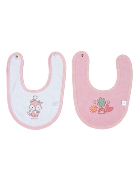 Set baberos Baby Mink de algodón 2 piezas