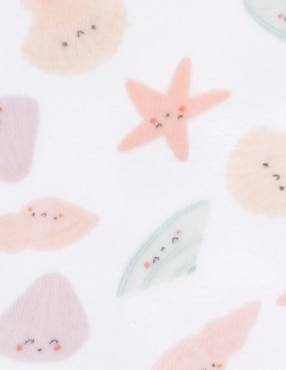 Cobertor Gerber Seashells estampado infantil