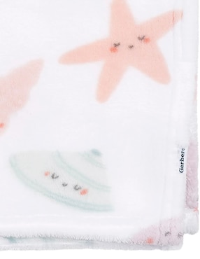 Cobertor Gerber Seashells estampado infantil