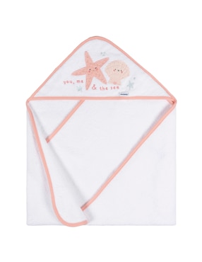 Toalla con gorro Gerber Sea Sheels de algodón infantil