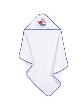 Toalla con gorro Gerber Little Lighthouse de algodón infantil
