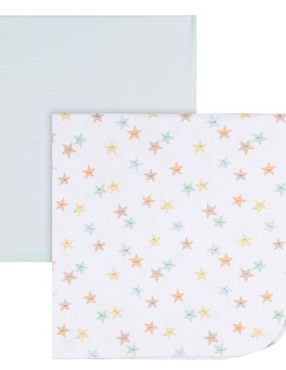 Cobertor gerber starry smiles estampado grafico