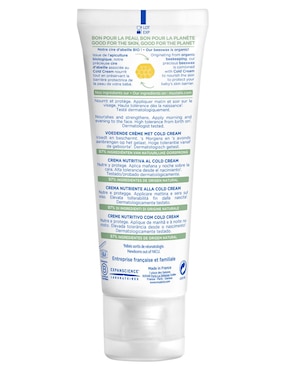 Loción facial hidratante con cold cream