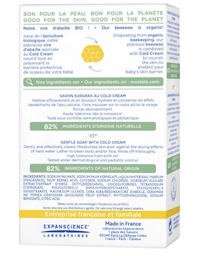Jabón en barra Nutriprotector con cold cream Mustela