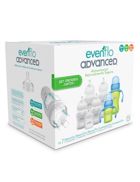 Set de lactancia Evenflo Advanced 7 piezas