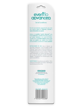 Escobillon Evenflo Advance con cerdas suaves