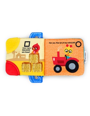 Juguete Libro suave con mordedera la granja Babyeinstein