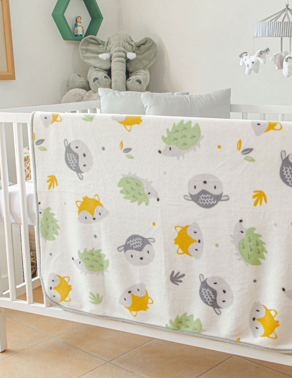 COBERTOR BABY MINK, AMARILLO BEBÉ ESTAM