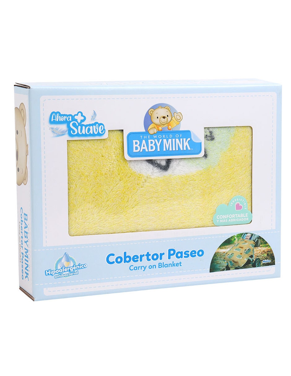 COBERTOR BABY MINK, AMARILLO BEBÉ ESTAM