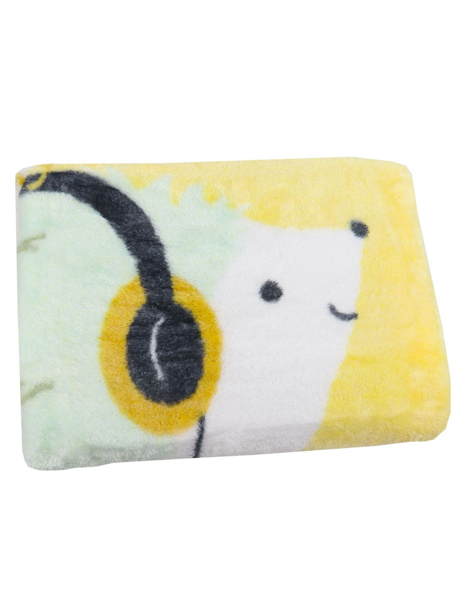 COBERTOR BABY MINK, AMARILLO BEBÉ ESTAM