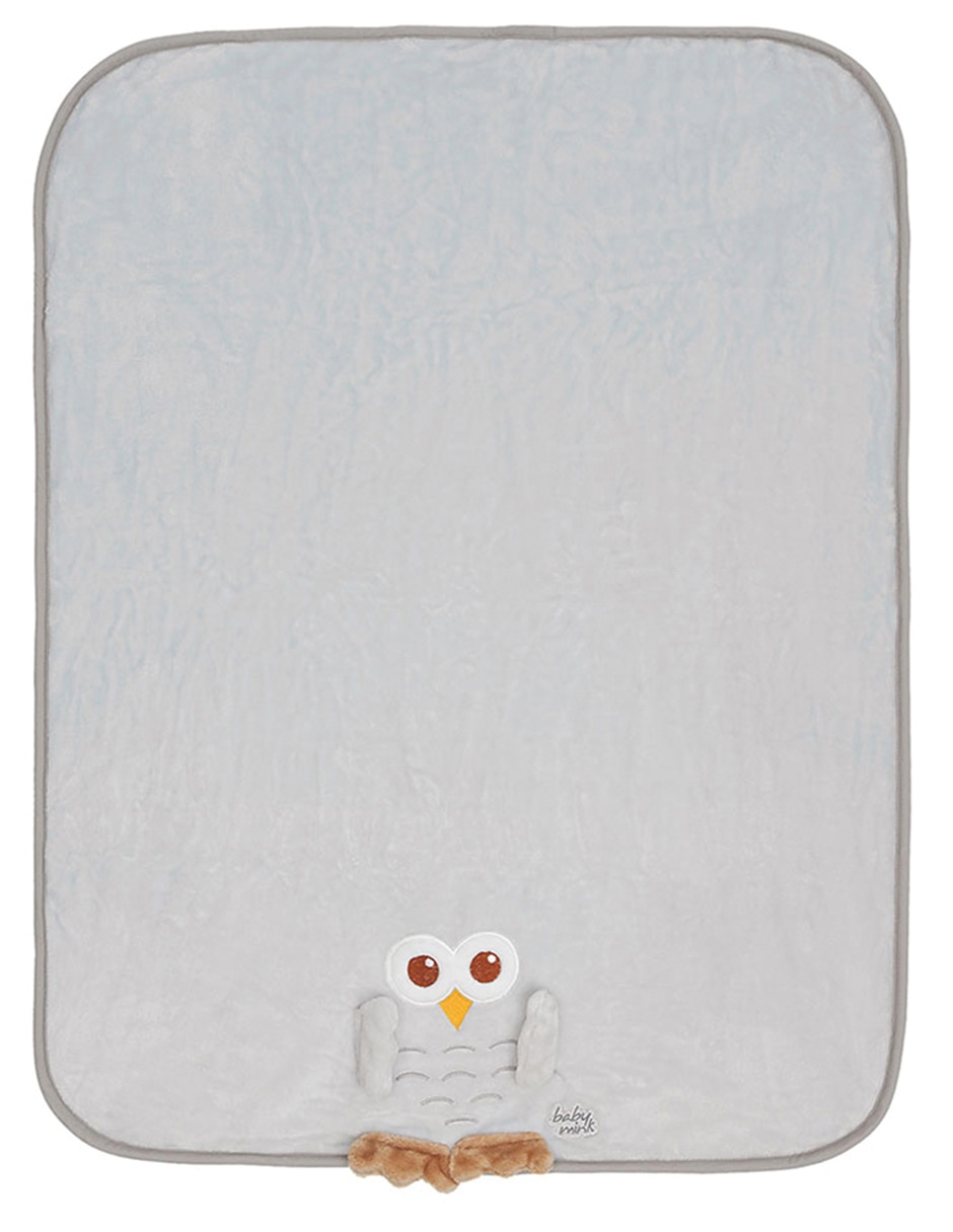 COBERTOR BABY MINK, GRIS