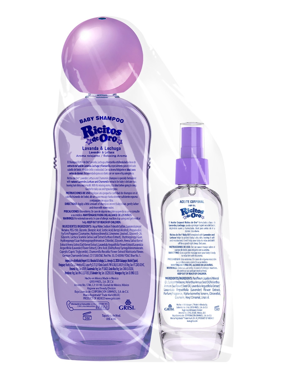 Set de shampoo para cabello Lavanda & Lechuga 2