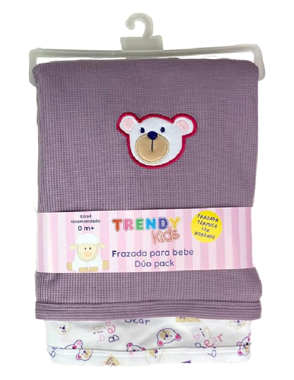 Frazada de tejido punto para bebé niña 4