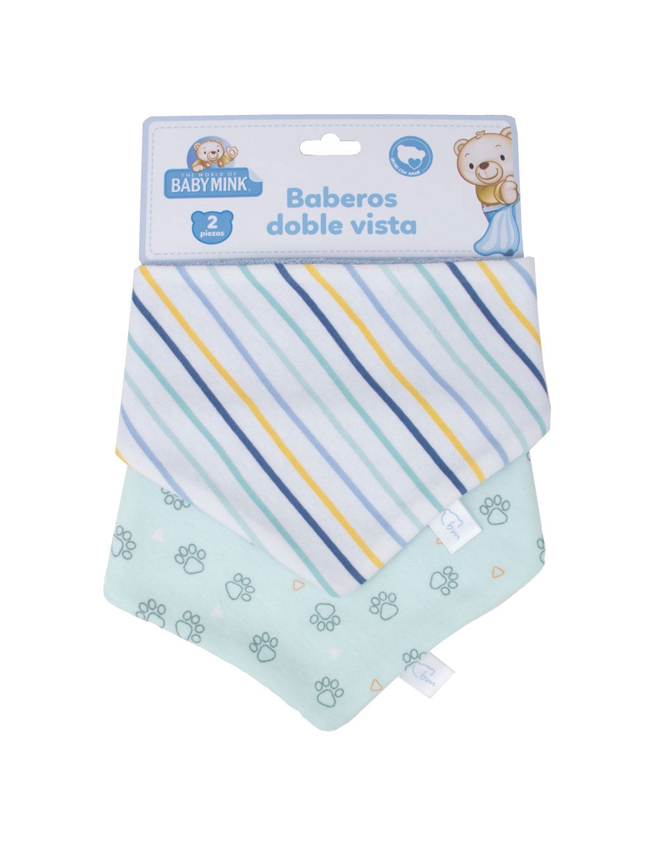 Set baberos de algodón 2 piezas 2