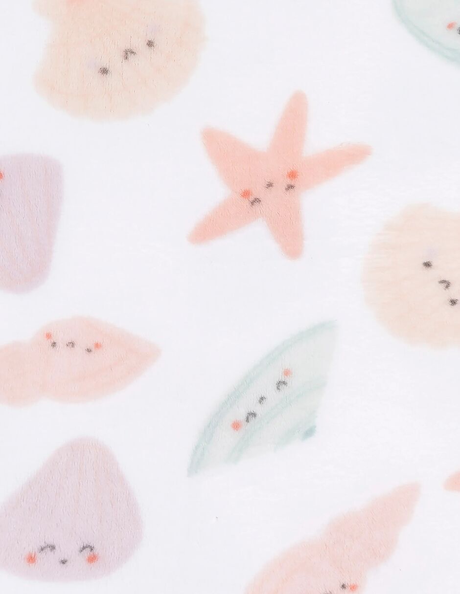 Cobertor Seashells estampado infantil 2