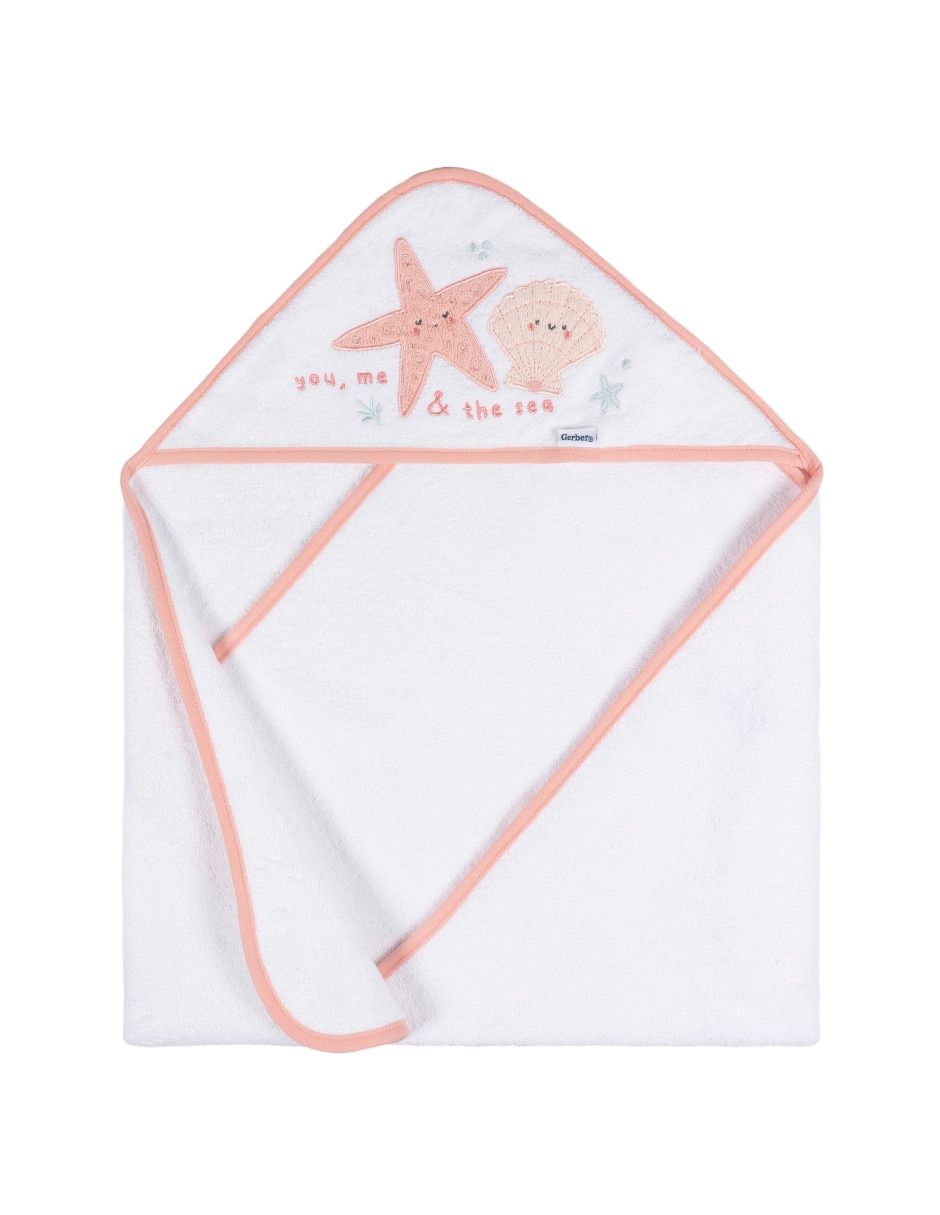 Toalla con gorro Sea Sheels de algodón infantil 2