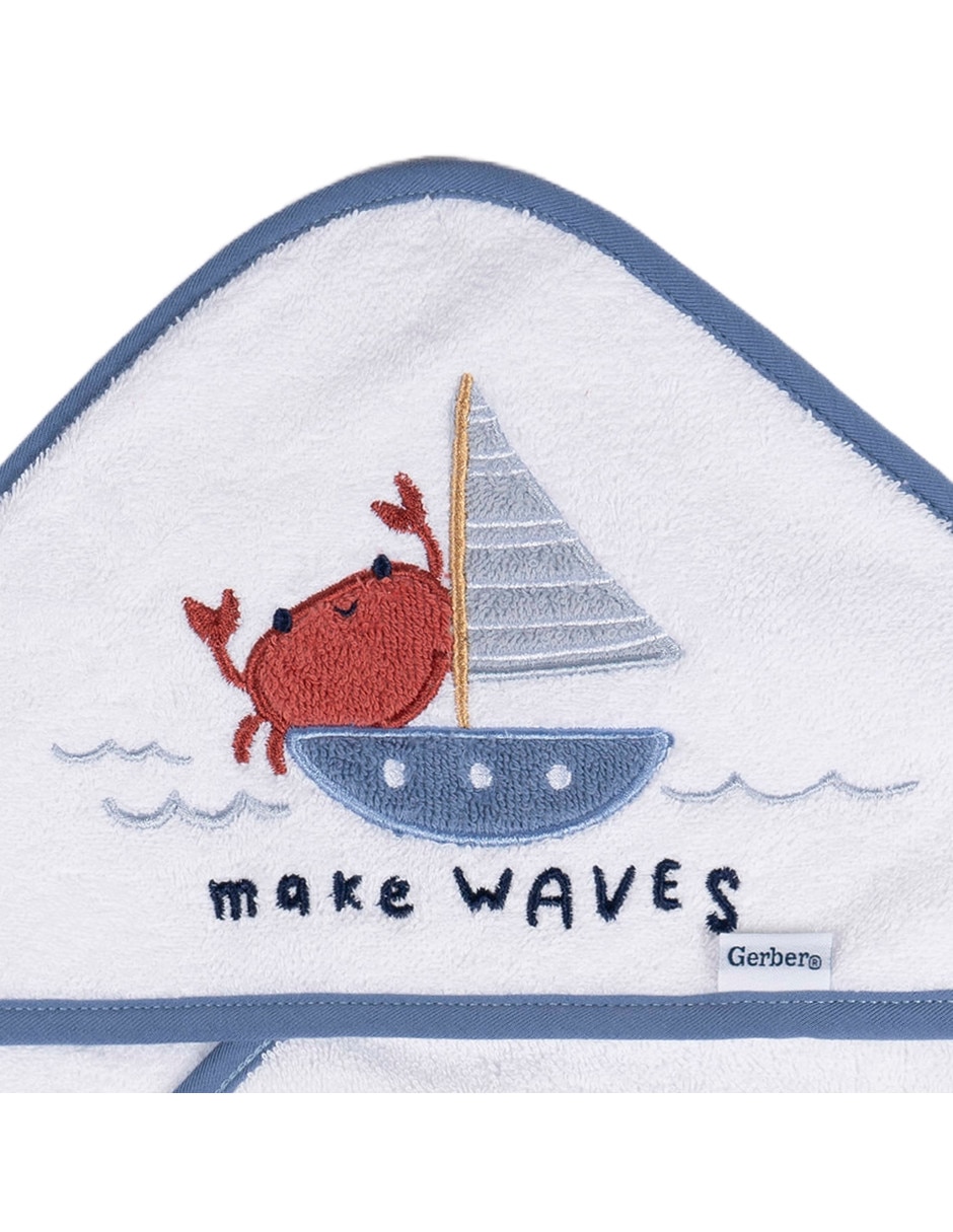 Toalla con gorro Little Lighthouse de algodón infantil 4