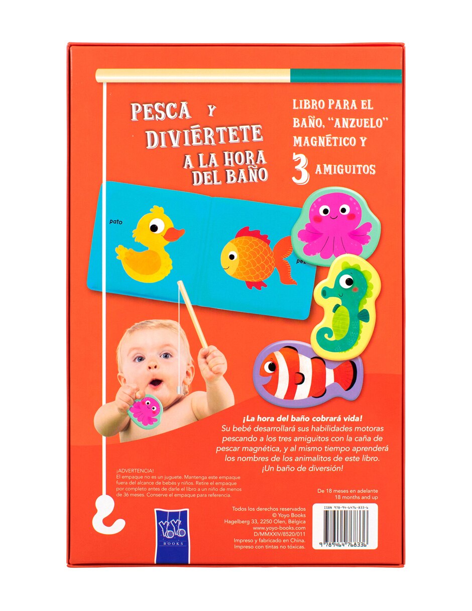 Libro Pesca y diviértete a la hora del baño de Yoyo Books 2