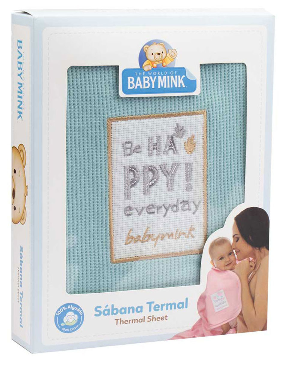 JGO SABANAS BABY MINK, MENTA